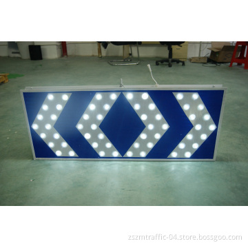 Aluminum Round Shape LED Two Ways Traffic Directional Sign / Arrow Road Sign